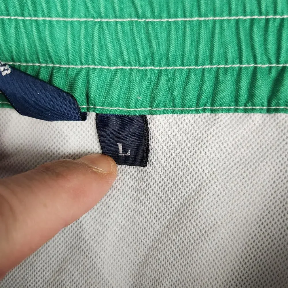 Vintage Polo Ralph Lauren Swim Trunks Mens Large Green Board Shorts Mesh Lined
